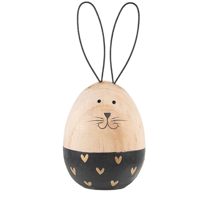 Clayre & Eef 6H2383 Lapin décoratif Marron Ø 6x14 cm