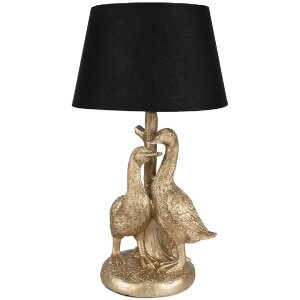 Clayre & Eef 6LMC0080 Lampe de table oies couleur or...