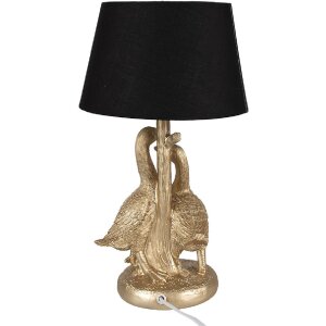 Clayre & Eef 6LMC0080 Lampe de table oies couleur or...