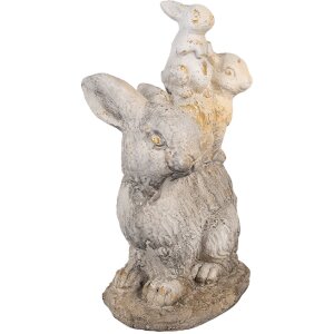 Clayre & Eef 6MG0032 Lapin décoratif 27x18x43cm Brun Beige