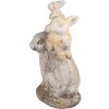 Clayre & Eef 6MG0032 Lapin décoratif 27x18x43cm Brun Beige