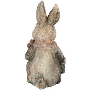 Clayre & Eef 6MG0034 Lapin décoratif 22x19x41 cm en gris et brun