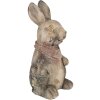 Clayre & Eef 6MG0034 Lapin décoratif 22x19x41 cm en gris et brun