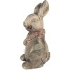 Clayre & Eef 6MG0034 Lapin décoratif 22x19x41 cm en gris et brun