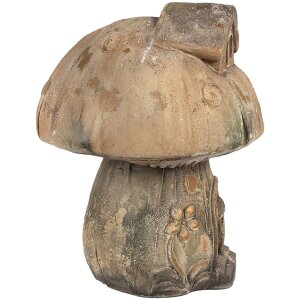 Clayre & Eef 6MG0037 Champignon décoratif brun 34x29x35 cm