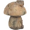 Clayre & Eef 6MG0037 Champignon décoratif brun 34x29x35 cm