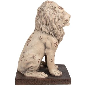 Clayre & Eef 6MG0043 Décoration lion baroque beige 30x23x45 cm