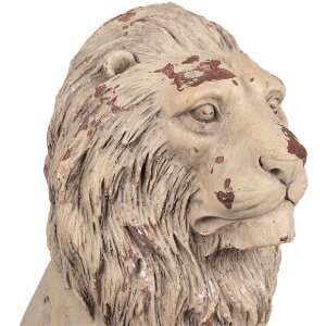 Clayre & Eef 6MG0043 Décoration lion baroque beige 30x23x45 cm