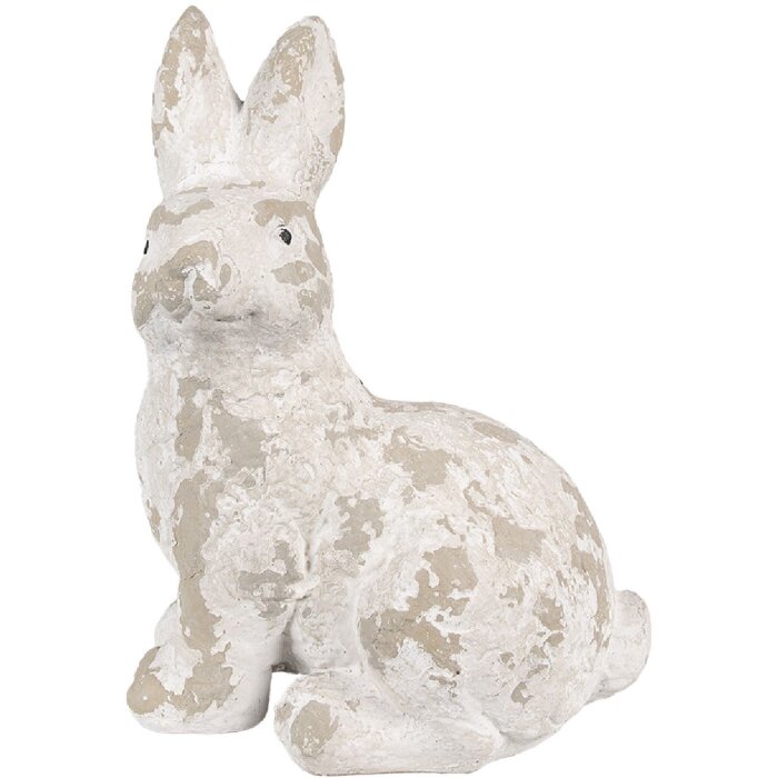 Clayre & Eef 6MG0044 Décoration Lapin 29x19x39 cm Blanc Beige