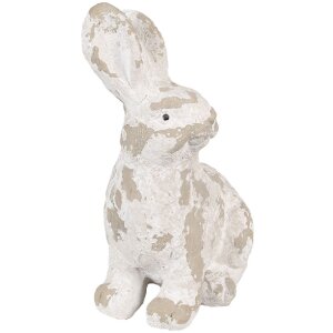 Clayre & Eef 6MG0044 Décoration Lapin 29x19x39 cm Blanc Beige