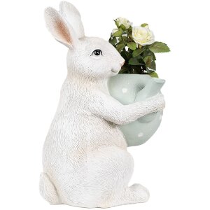 Clayre & Eef 6PR3999 Lapin décoratif 17x17x23cm Beige - Ambiance de Pâques à la maison