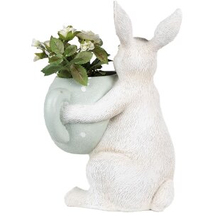 Clayre & Eef 6PR3999 Lapin décoratif 17x17x23cm Beige - Ambiance de Pâques à la maison