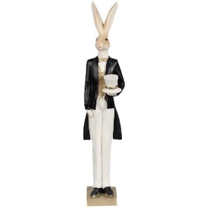 Clayre & Eef 6PR4002 Déco Lapin Beige Noir...