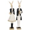 Clayre & Eef 6PR4002 Déco Lapin Beige Noir 7x6x32 cm Cylindre