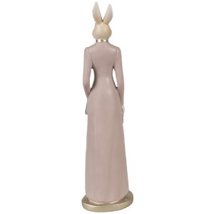 Clayre & Eef 6PR4007 Lapin décoratif Beige Rose 8x7x28 cm