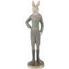 Clayre & Eef 6PR4009 Lapin décoratif Beige Vert 5x4x20 cm