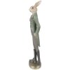 Clayre & Eef 6PR4009 Lapin décoratif Beige Vert 5x4x20 cm