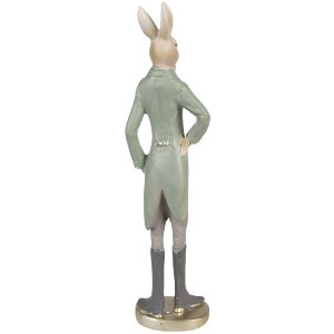 Clayre & Eef 6PR4010 Lapin décoratif Beige/Vert 11x8x40 cm