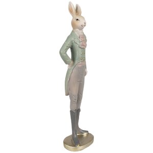 Clayre & Eef 6PR4010 Lapin décoratif Beige/Vert 11x8x40 cm