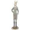 Clayre & Eef 6PR4010 Lapin décoratif Beige/Vert 11x8x40 cm