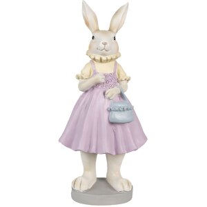 Clayre & Eef 6PR4014 Lapin déco Marron Violet...