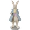 Clayre & Eef 6PR4015 Décoration Lapin 12x9x26 cm Beige Bleu