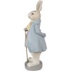 Clayre & Eef 6PR4015 Décoration Lapin 12x9x26 cm Beige Bleu