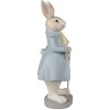 Clayre & Eef 6PR4015 Décoration Lapin 12x9x26 cm Beige Bleu