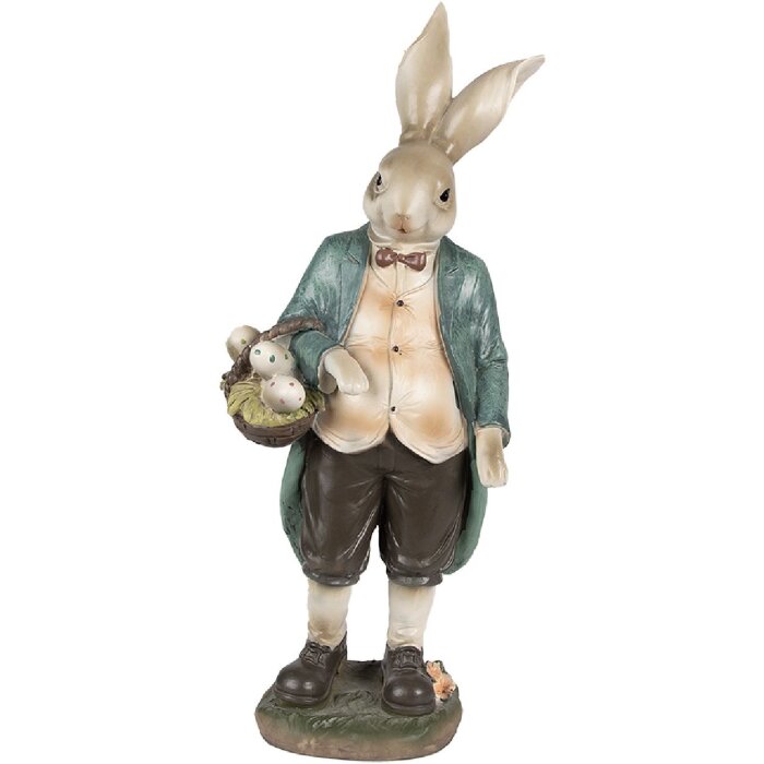 Clayre & Eef 6PR4023 Décor Lapin 17x10x38 cm brun vert