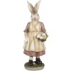 Clayre & Eef 6PR4024 Lapin décoratif 14x11x38cm brun rose