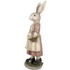 Clayre & Eef 6PR4024 Lapin décoratif 14x11x38cm brun rose