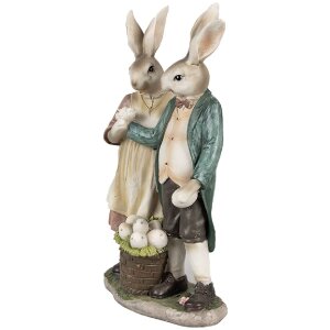 Clayre & Eef 6PR4025 Lapin décoratif 15x8x26 cm en brun