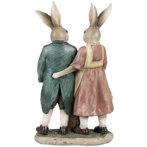 Clayre & Eef 6PR4025 Lapin décoratif 15x8x26 cm en brun