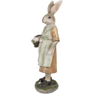 Clayre & Eef 6PR4026 Lapin décoratif brun vert...