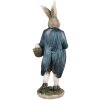 Clayre & Eef 6PR4027 Lapin décoratif brun bleu 9x7x25 cm