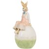 Clayre & Eef 6PR4030 Décoration Lapin 13x11x24cm brun vert