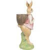 Clayre & Eef 6PR4032 Lapin décoratif 11x11x31cm brun rose