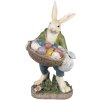 Clayre & Eef 6PR4035 Décoration Lapin 18x16x32cm Beige Vert