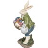 Clayre & Eef 6PR4035 Décoration Lapin 18x16x32cm Beige Vert