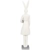 Clayre & Eef 6PR4036 Lapin décoratif blanc 6x7x32 cm Polyrésine