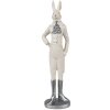 Clayre & Eef 6PR4040 Lapin décoratif blanc 11x8x40 cm