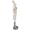 Clayre & Eef 6PR4040 Lapin décoratif blanc 11x8x40 cm