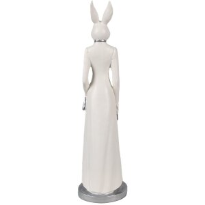 Clayre & Eef 6PR4041 Lapin décoratif blanc 11x9x41 cm