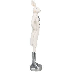 Clayre & Eef 6PR4042 Lapin décoratif blanc 8x7x28 cm