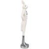 Clayre & Eef 6PR4044 Lapin décoratif blanc 5x4x20 cm