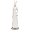 Clayre & Eef 6PR4045 Lapin décoratif blanc 5x5x20 cm