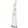 Clayre & Eef 6PR4045 Lapin décoratif blanc 5x5x20 cm