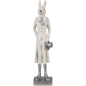 Clayre & Eef 6PR4046 Décor Lapin blanc 9x7x34...