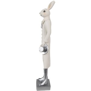 Clayre & Eef 6PR4046 Décor Lapin blanc 9x7x34...