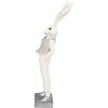 Clayre & Eef 6PR4047 Lapin décoratif blanc argenté 9x13x36 cm